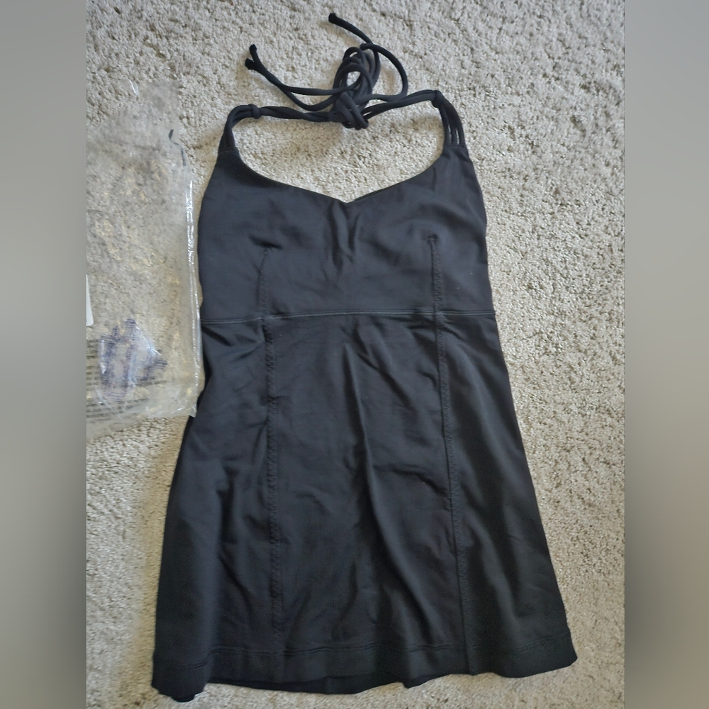 lululemon athletica Black Halter Tank Dress